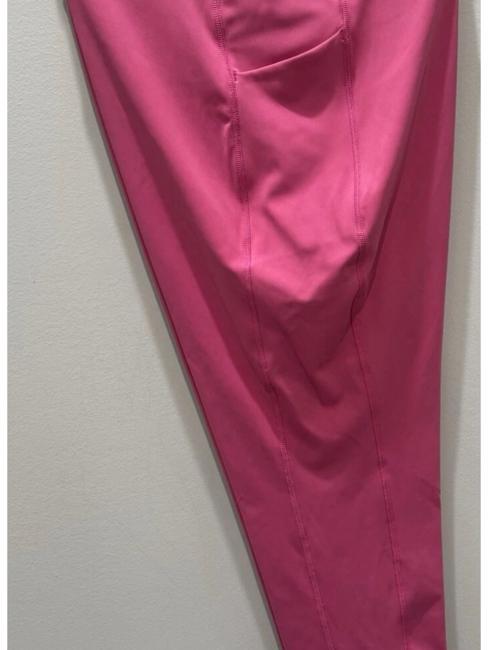 Womens XXL Tek Gear Ultrastretch High-Waisted Side Pocket 7/8 Pink Leggings NEW